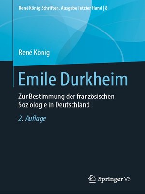 cover image of Emile Durkheim